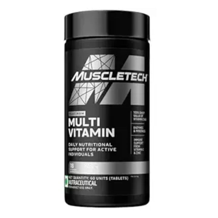 Muscletech Essential Series Platinum MultiVitamin - 60 Tablet Tube
