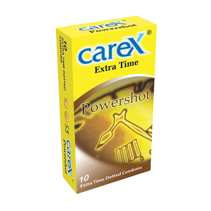 Carex Extra Time Powershot Dotted Condoms (10 Sheets)