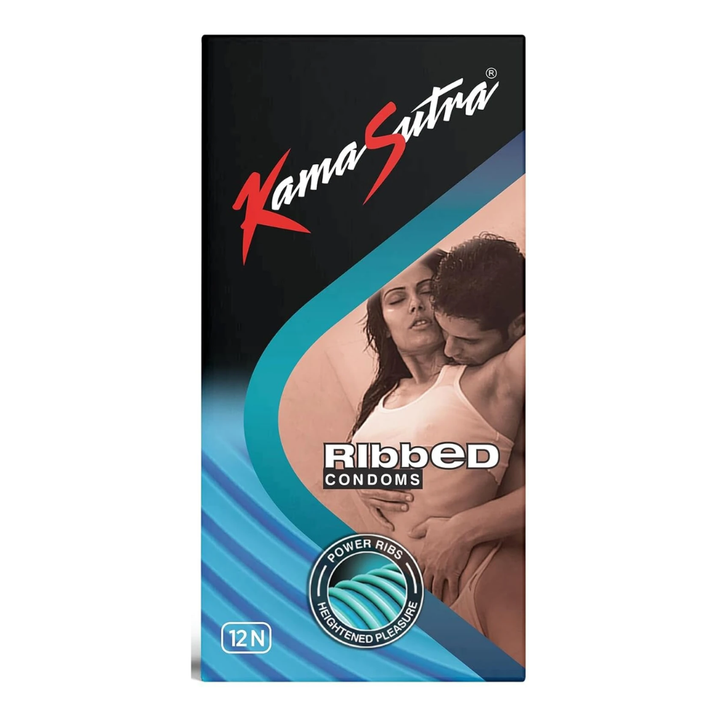 Kamasutra Ribbed Condom - 12 Sheets
