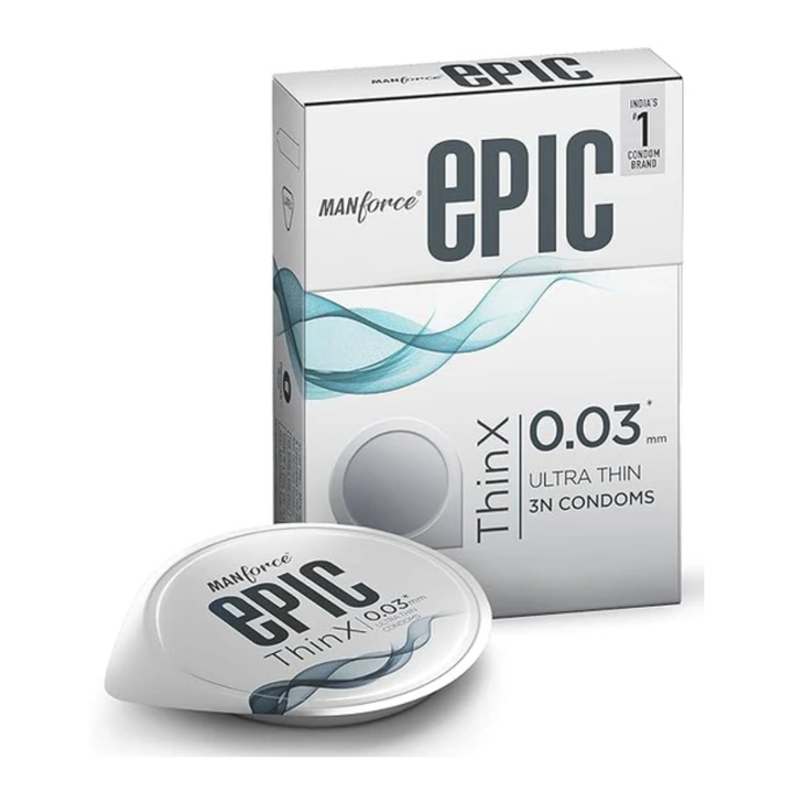 Manforce Epic Thinx Ultra Thin Condoms - 3 count