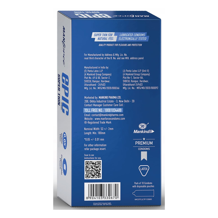 Manforce Epic Desire Super Thin Premium Condom