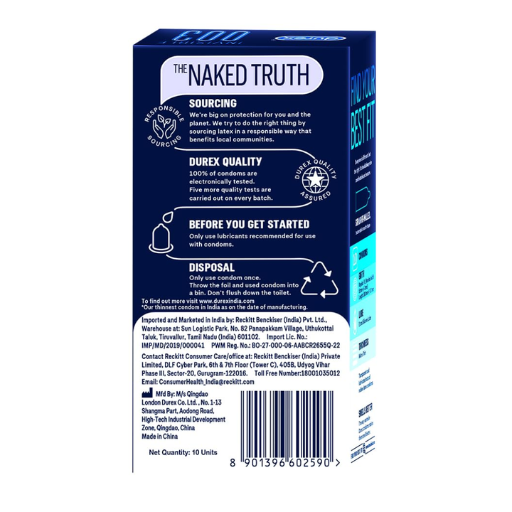 Durex Invisible 003 Condom