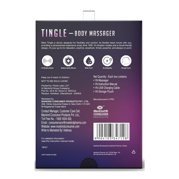 Manforce Epic Tingle Mini Personal Massager