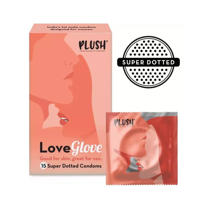 Plush Love Glove Extra Super Dotted - 15 Condoms
