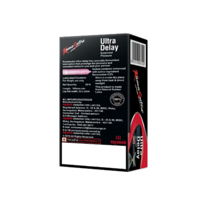 KamaSutra Ultra Delay Enhanced Pleasure - 20 Condoms