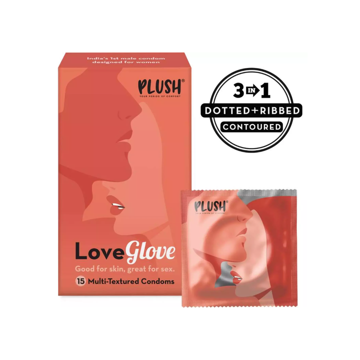 Plush Love Glove Condoms Multi Textured - 15 Condoms