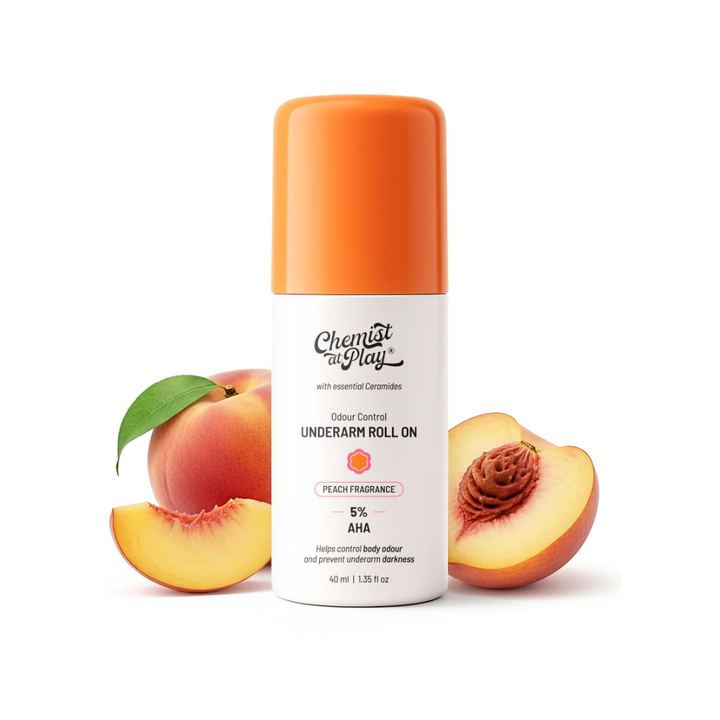 Chemist At Play Peach Fragrance Underarm Roll On - 40ml